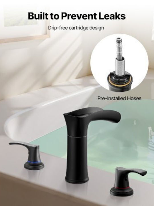 Vevor Shower Column with Mixer Black
