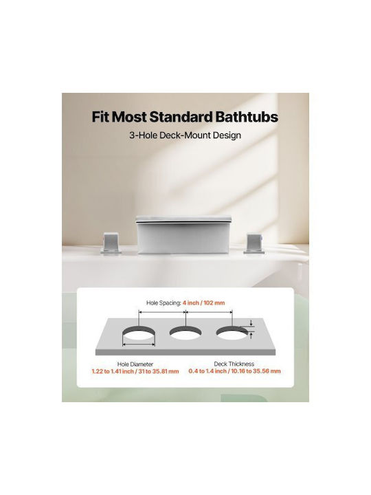 Vevor für Badewanne Silber