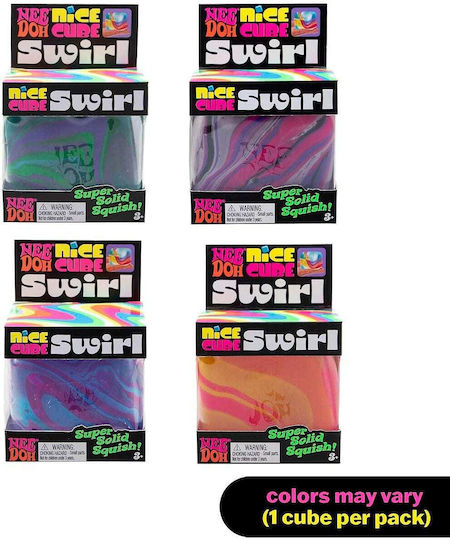 Schylling NeeDoh Original Cube Swirl Squishy Multicolor (Diverse modele)