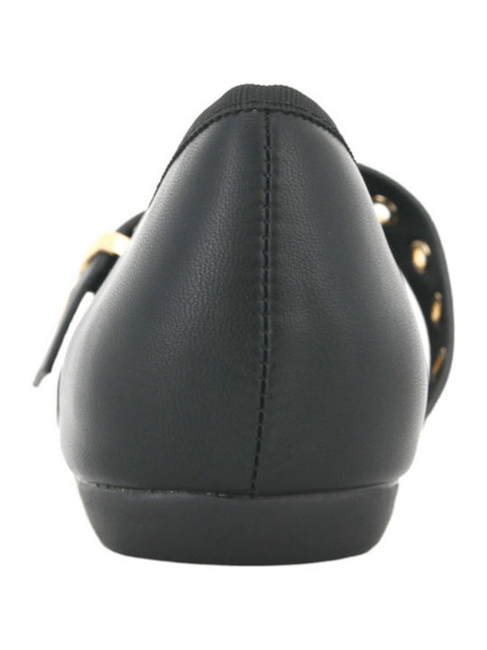 Ropel Leder Damen Ballerinas Schwarze