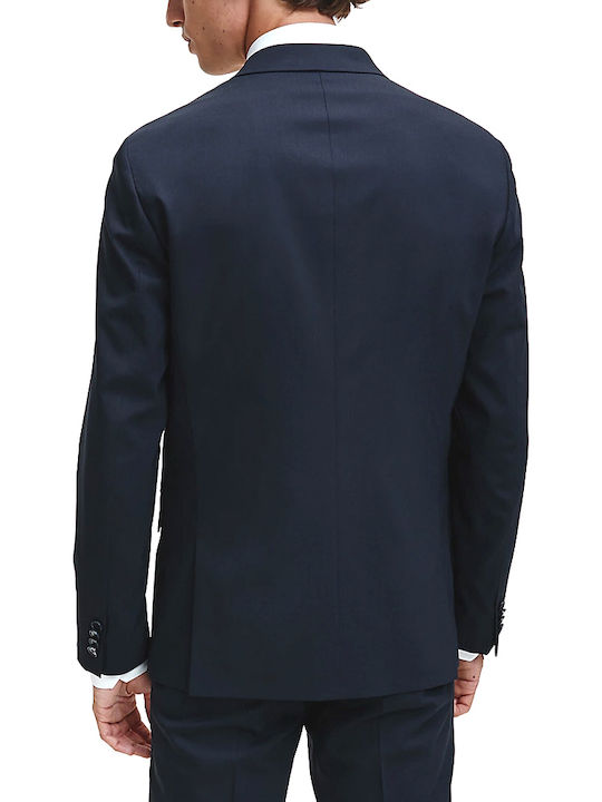 Calvin Klein Men's Winter Suit Jacket Slim Fit Blue