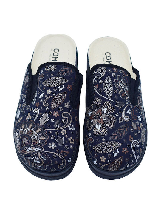 Comfy Anatomic Γυναικεία Δερμάτινα Ανατομικά Σαμπό Μαύρα