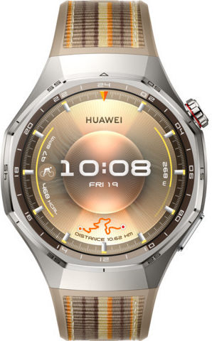 Huawei Watch GT 6 Pro Titanium 46mm Waterproof with Heart Rate Monitor (Brown Woven)