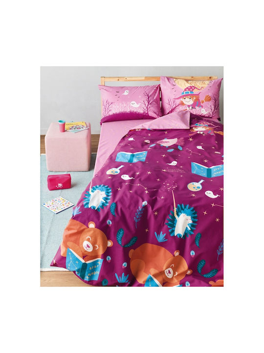 Kentia Kids Duvet Single Hans Purple-pink 160x240cm