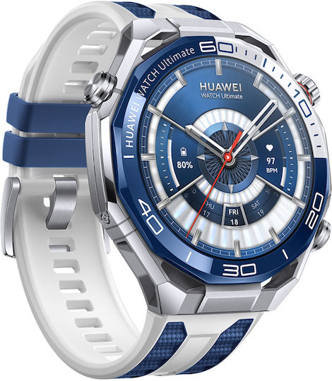 Huawei Watch Ultimate 2 Stainless Steel 48mm Waterproof with SIM and Heart Rate Monitor (Blue)