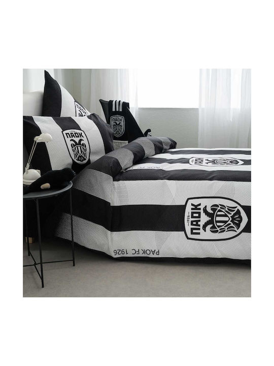 Vesta Home Σετ Παιδική Παπλωματοθήκη Μονή με Μαξιλαροθήκη Βαμβακερή Μαύρη 170x240εκ.