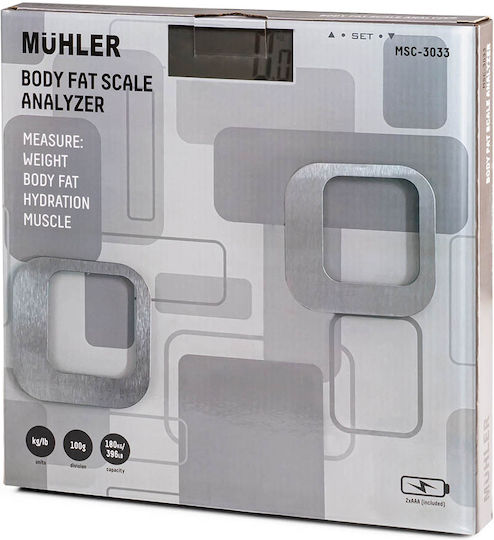 Muhler Digital Badezimmerwaage in Blau Farbe 1008557