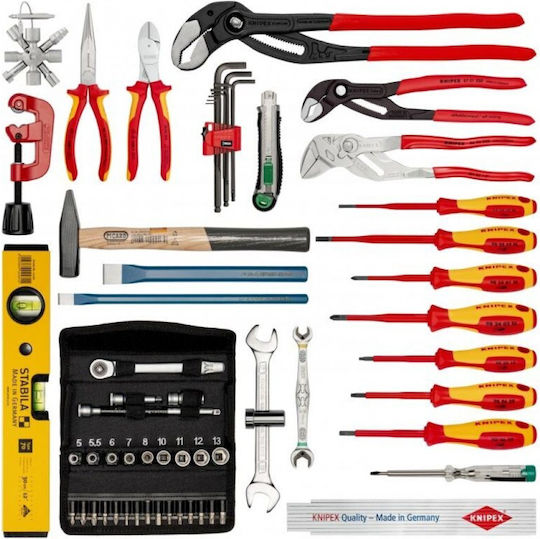 Knipex Βαλίτσα με 52 Εργαλεία Ηλεκτρολόγου