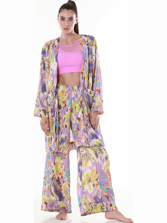 Altra Volta Damenbademode Kimono Mehrfarbig