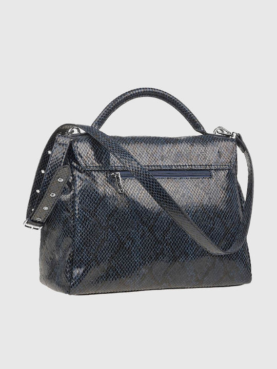 Fabric Women's Handbag Blue