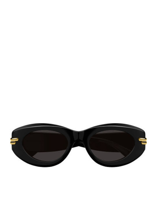 Bottega Veneta Damen Sonnenbrille mit Schwarz Kunststoff Gestell und Gray Linse BV1322S 001