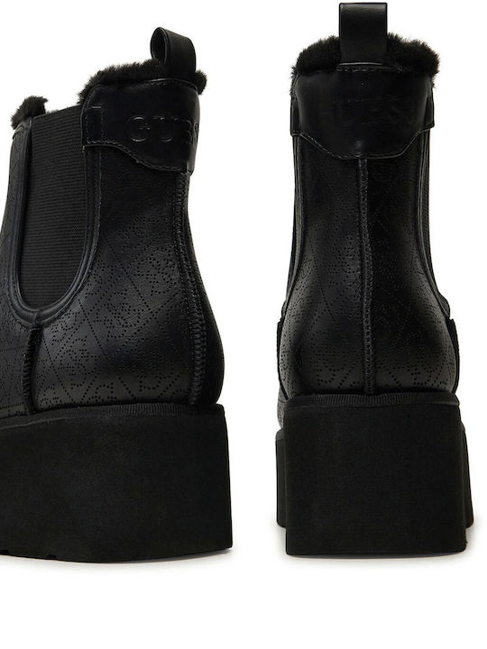 Women's Chelsea Boots with Medium Heel Black