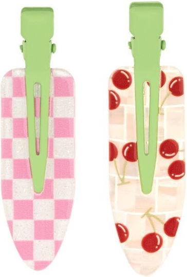 Invisibobble Boldly Clipstar Cherry Topping Clame de Păr 2 Bucăți