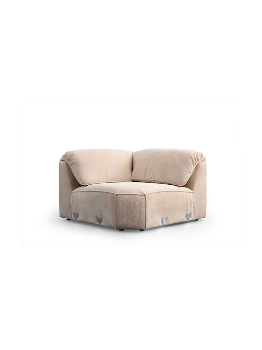 Flamingo Corner 1 Corner Couch Cream 335x385x80 cm