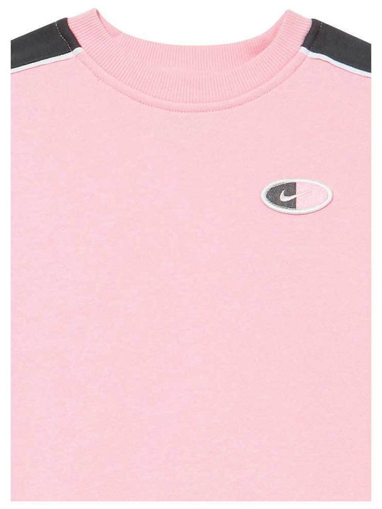 Kids Sweatpants Set Pink Crew