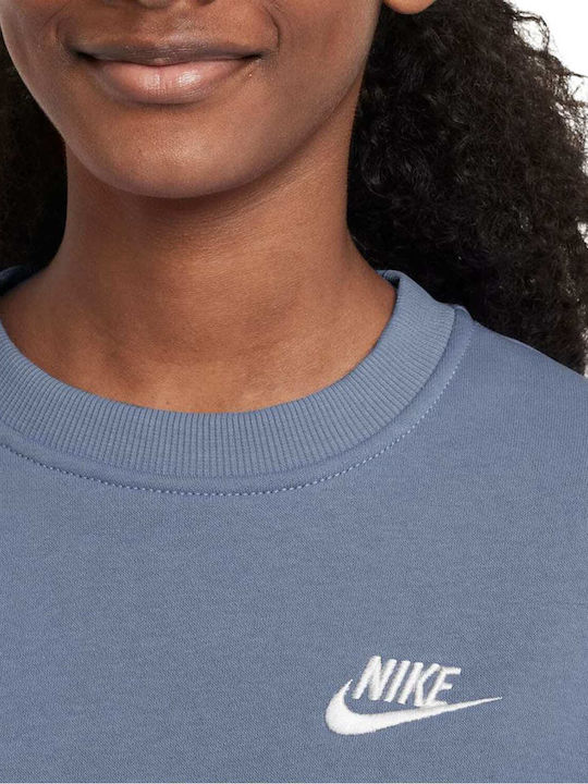 Fleece Παιδικό Φούτερ Μπλε Sportswear Club