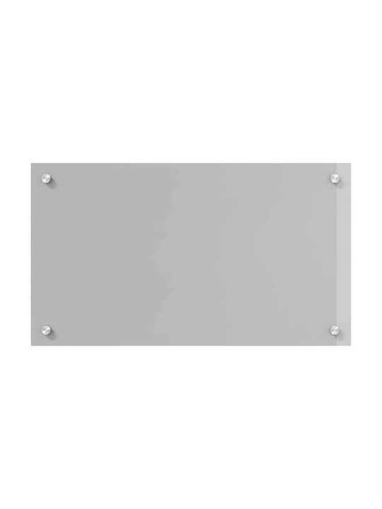 vidaXL Rectangular Glass Back in Light Gray 70x40cm 3415446 2 Pieces