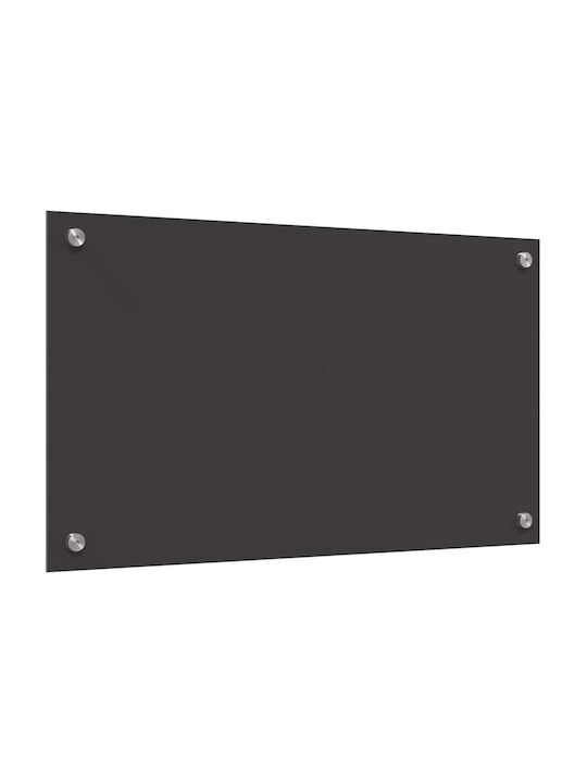 vidaXL Rectangular Glass Back Dark Gray 70x40cm 3415458 2 Pieces