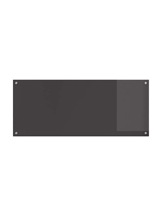 vidaXL Spătar Rectangular din Sticlă Gri Închis 120x50cm 3415510 2 bucăți