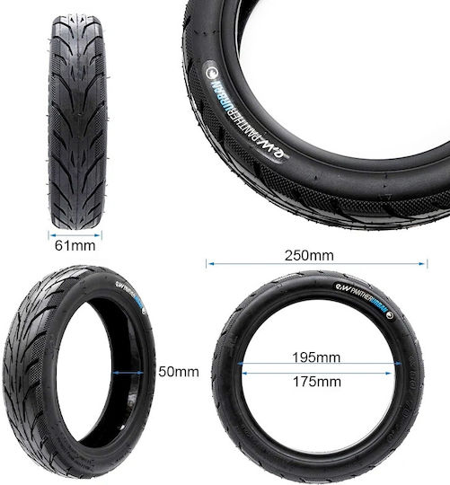 Wanda Tire for Electric Scooter Xiaomi in Black Color 38342