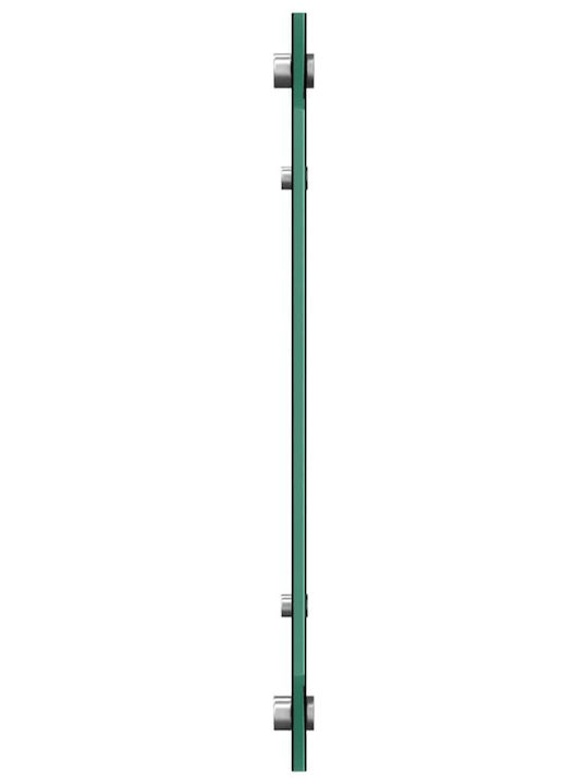 Vidaxl Kitchen Back Panel Black 100 x 40 x 0.8 cm Tempered Glass