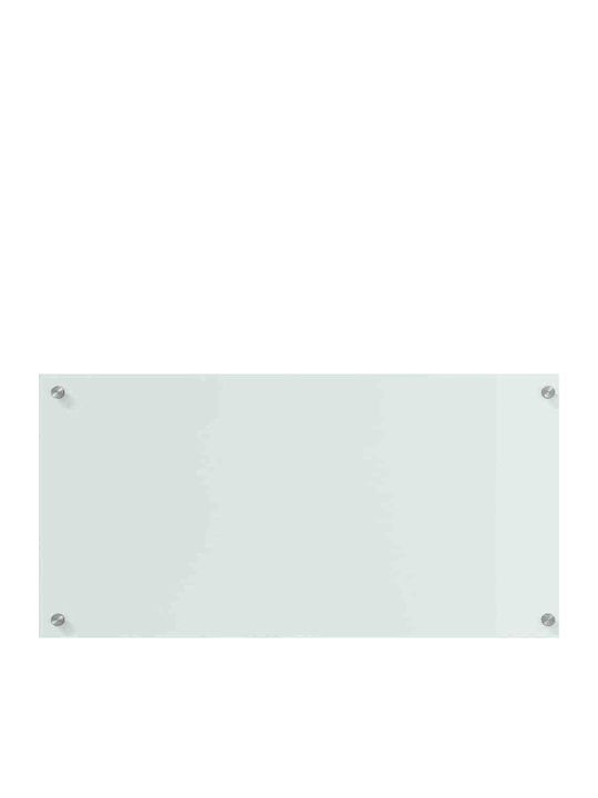 Vidaxl Kitchen Back Panel White 80 X 40 X 0.8 cm Tempered Glass