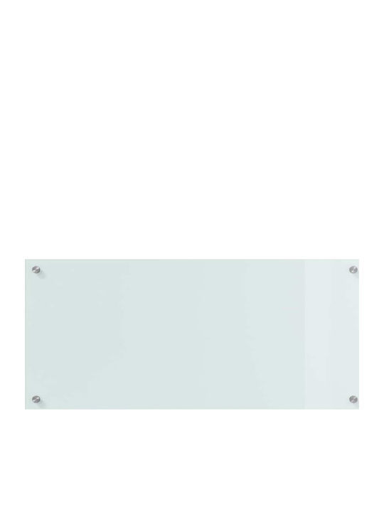 Vidaxl Kitchen Back Panel White 90 x 40 x 0.8 cm Tempered Glass