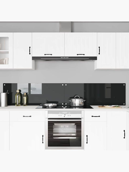 Vidaxl Πίσω Πάνελ Κουζίνας 2 Pcs Μαύρο 110 X 40 Cm Σκληρυμένο Γυαλί Vidaxl Πίσω Πάνελ Κουζίνας 2 Pcs Μαύρο 110 X 40 Cm Σκληρυμένο Γυαλί