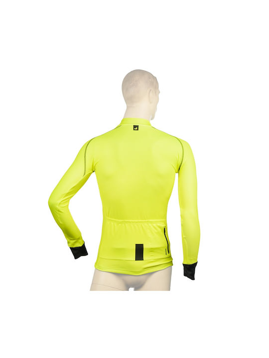 Demaraz Ανδρική Μακρυμάνικη Μπλούζα Road Bike Κίτρινη