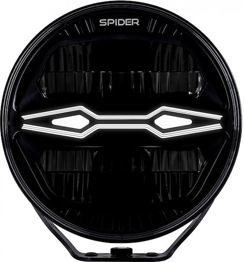 LED Car Headlight X-Spider Ninja Round 12V24V 100W DRL White Orange Strobe IP69K