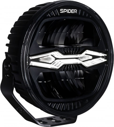 LED Car Headlight X-Spider Ninja Round 12V24V 100W DRL White Orange Strobe IP69K