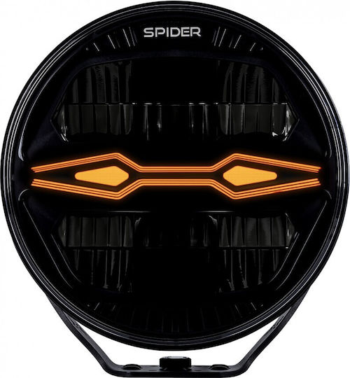 LED Car Headlight X-Spider Ninja Round 12V24V 100W DRL White Orange Strobe IP69K