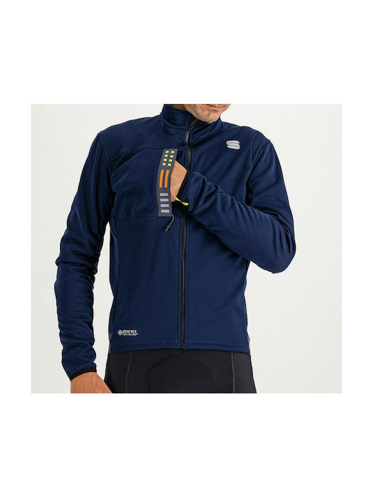 Sportful Super Jacket Cycling Windbreaker Jacket Long sleeve Blue