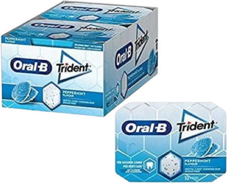 Trident Τσίχλες με Γεύση Μέντα 12τμχ 17gr