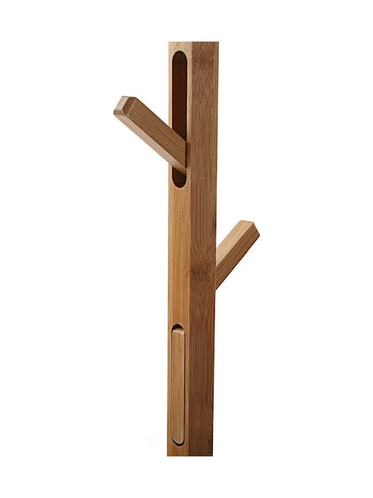 Versa Berlin Καλόγερος Ξύλινος Μαύρος 25x25x176cm