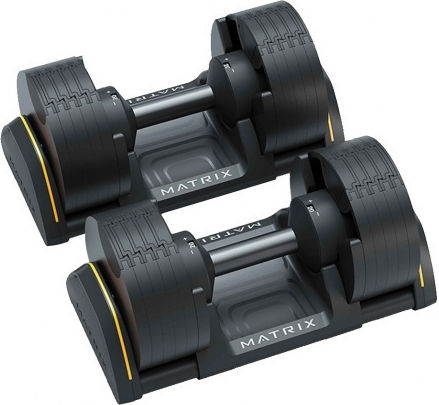 Matrix Αλτήρες Σετ με Μπάρα Συνολικού Βάρους 20kg με Βάση