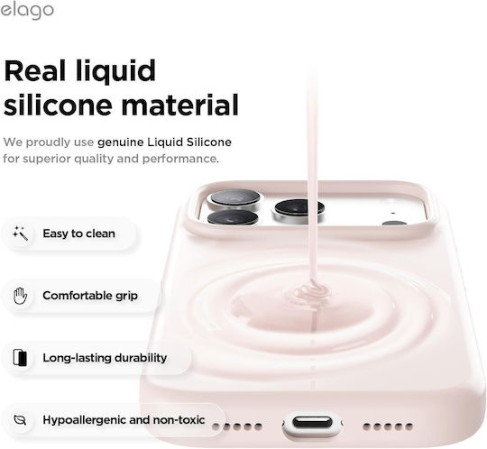 Elago Back Cover Σιλικόνης Ροζ (iPhone 17 Pro)