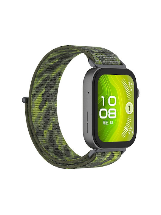 Kalebol Λουράκι Υφασμάτινο Πράσινο (Huawei Watch Fit 3)