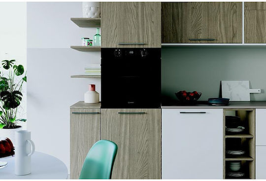 Indesit Φούρνος άνω Πάγκου 71lt Π56εκ. Μαύρος