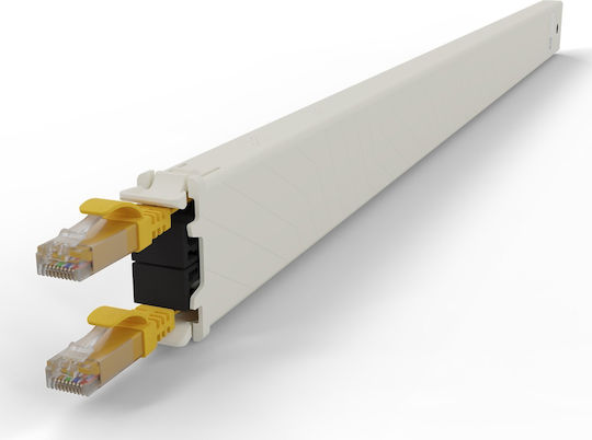 Patchbox U/UTP Kat.6a Ethernet Netzwerkkabel 1,8m Gelb