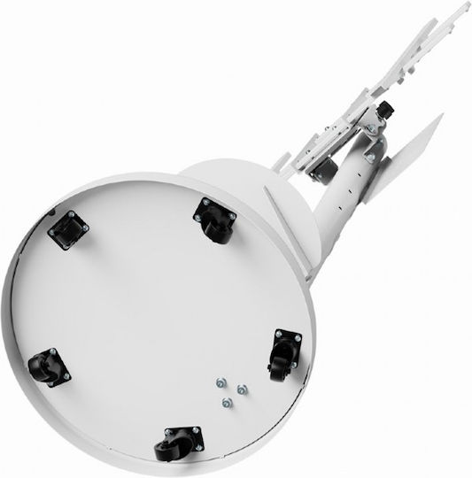 Gembird TVS-86TR-01-W Βάση Τηλεόρασης Δαπέδου έως 86" και 50kg Λευκό