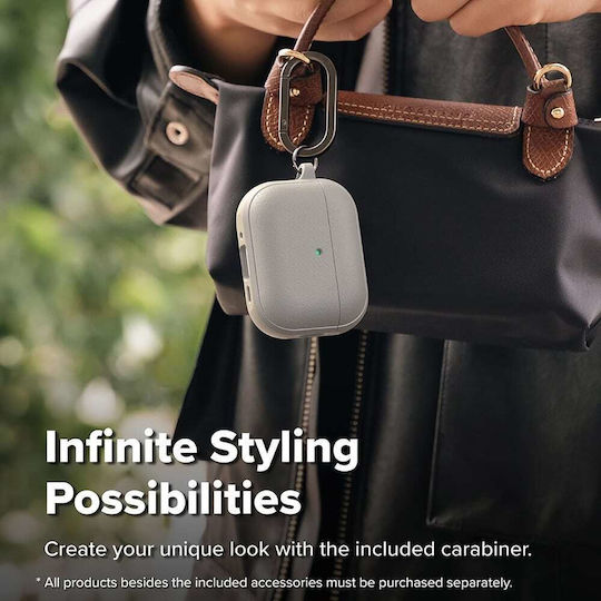 Ringke Onyx Magnetic Hülle Silikon mit Haken in Gray Farbe für Apple AirPods Pro 3