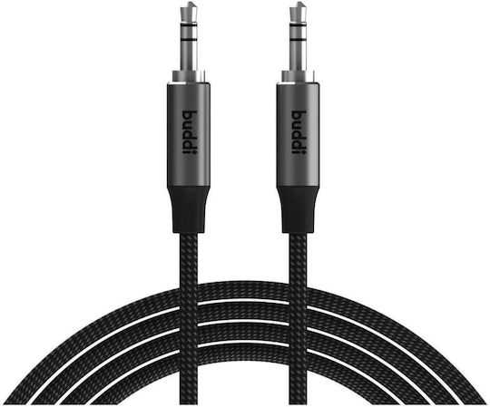 Buddi 3.5mm male - 3.5mm male Cable Black 5m