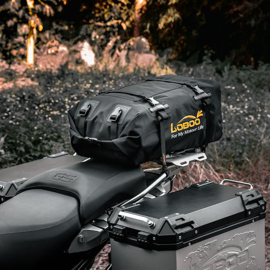 Loboo Waterproof Motorcycle Tail Bag 30lt Black