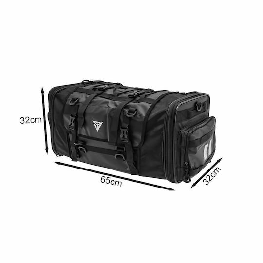 Motowolf Waterproof Motorcycle Tail Bag 60lt Black