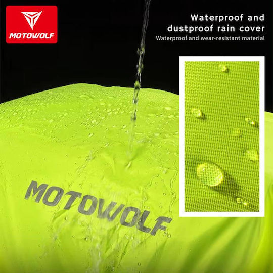 Motowolf Waterproof Motorcycle Tail Bag 60lt Black