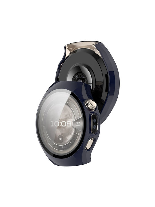 Carcasă de Plastic cu Sticlă în culoarea Albastru pentru Huawei Watch 5 - 42mm