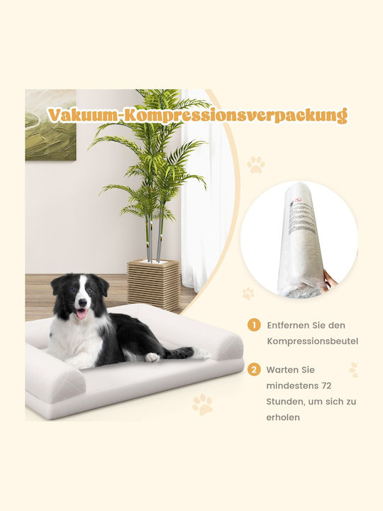 Costway Bezug für Hundebett Orthopädisch Beige
