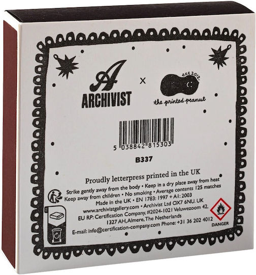 The Archivist Matches 10mm Black 125 Pieces