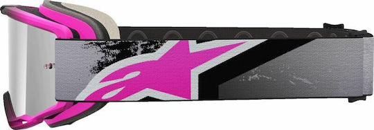 Μάσκα Μηχανής Motocross Alpinestars Vision 8 Lahnd Iron Pink Mirror-sil